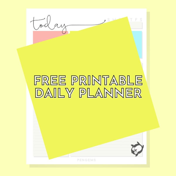 Printable Daily Planner Organizer - PENGEMS