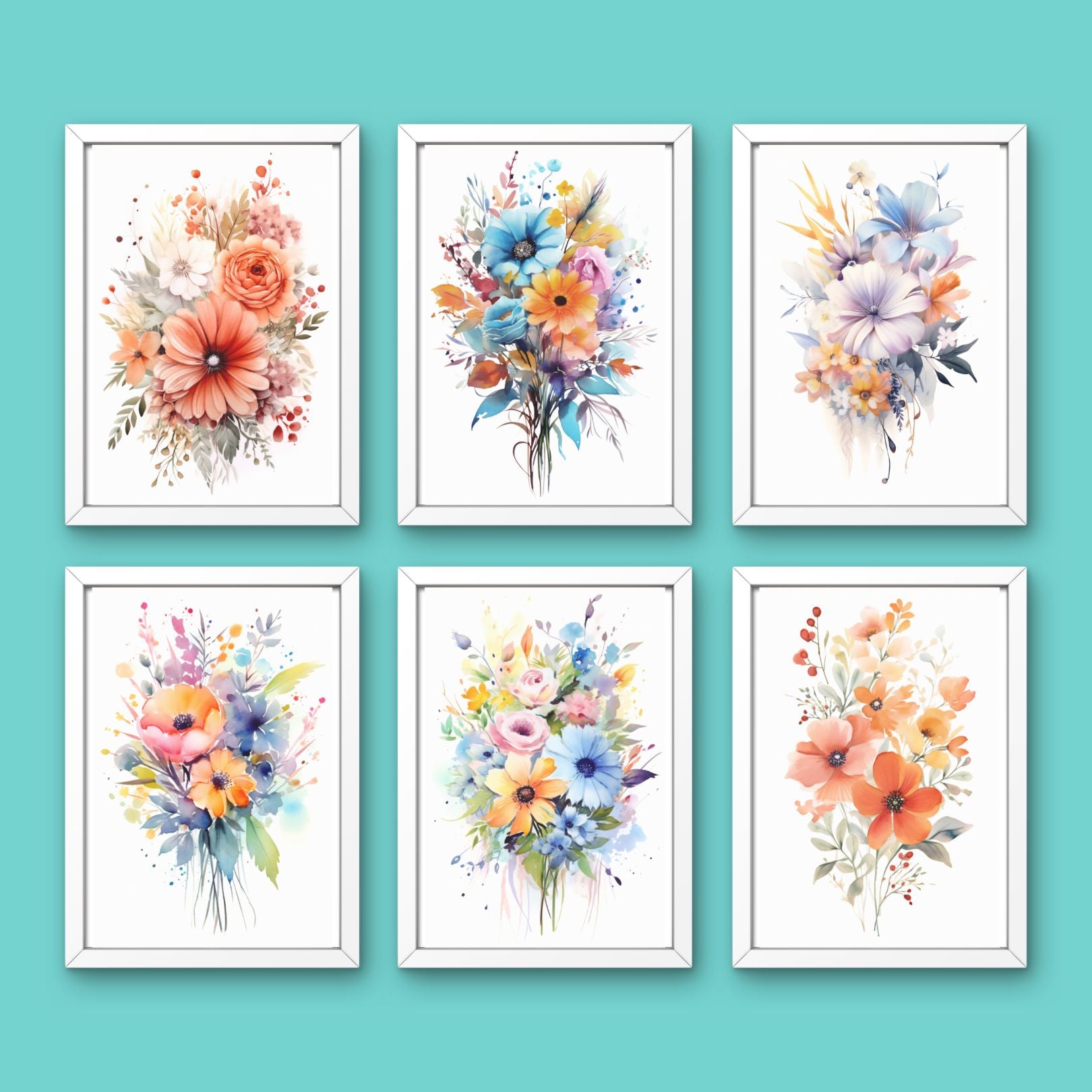 PENGEMS Vibrant Blooms Highland Meadow Digital Download Bundle 6-Pack