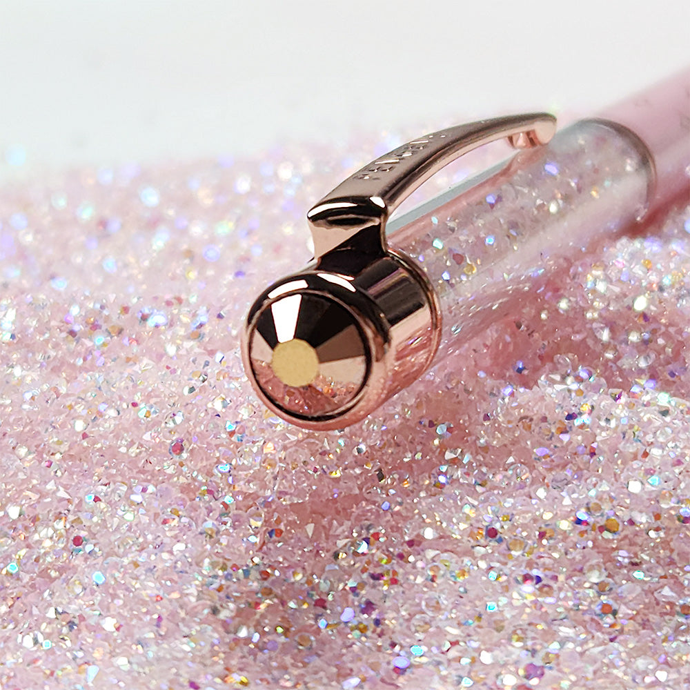 PENGEMS Fairy Dust Rose Gold Pink Crystal Pen