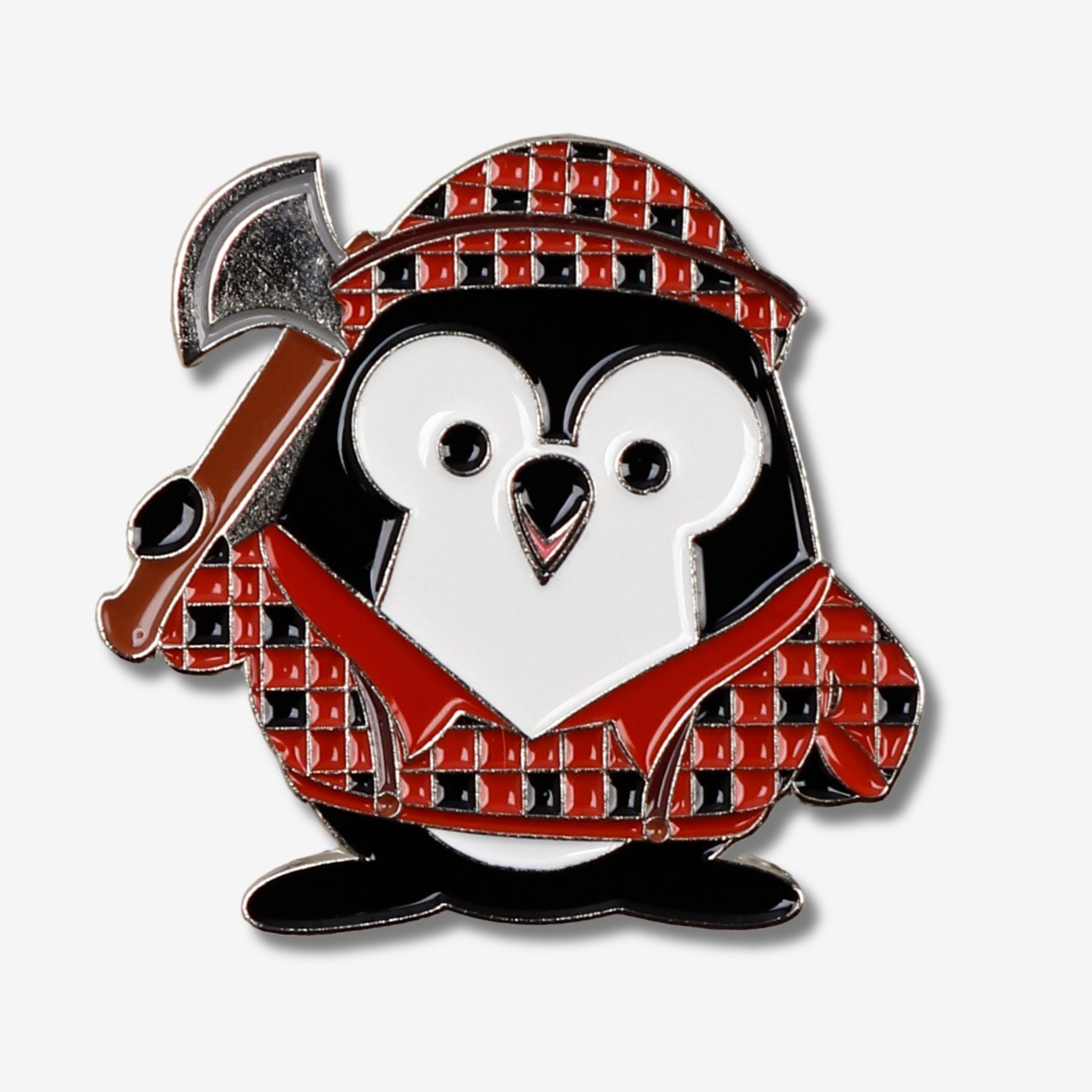 PENGEMS Lumberjack Penguin Enamel Pin or Magnet