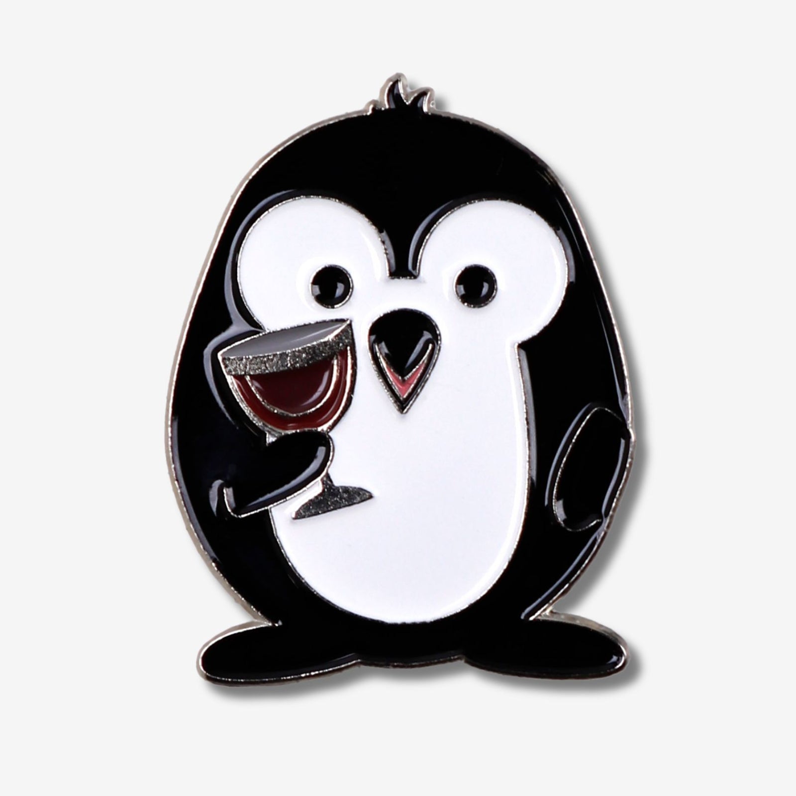 PENGEMS Wine Tasting Penguin Enamel Pin or Magnet