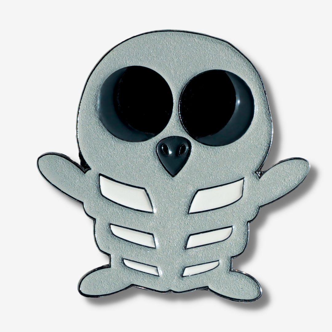 PENGEMS Skeleton Pippin Penguin Enamel Pin or Magnet