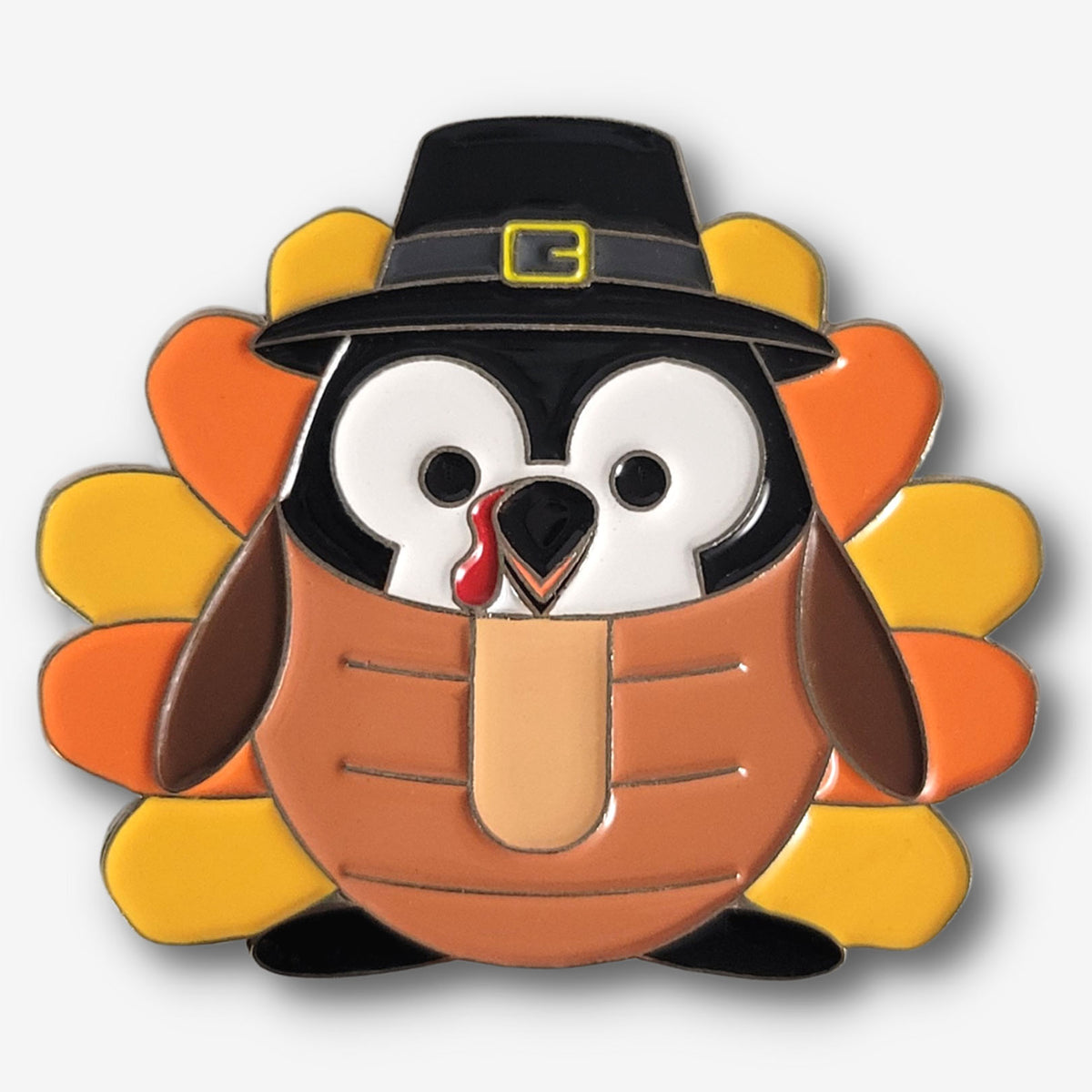 PENGEMS Turkey Pippin Penguin Enamel Pin or Magnet