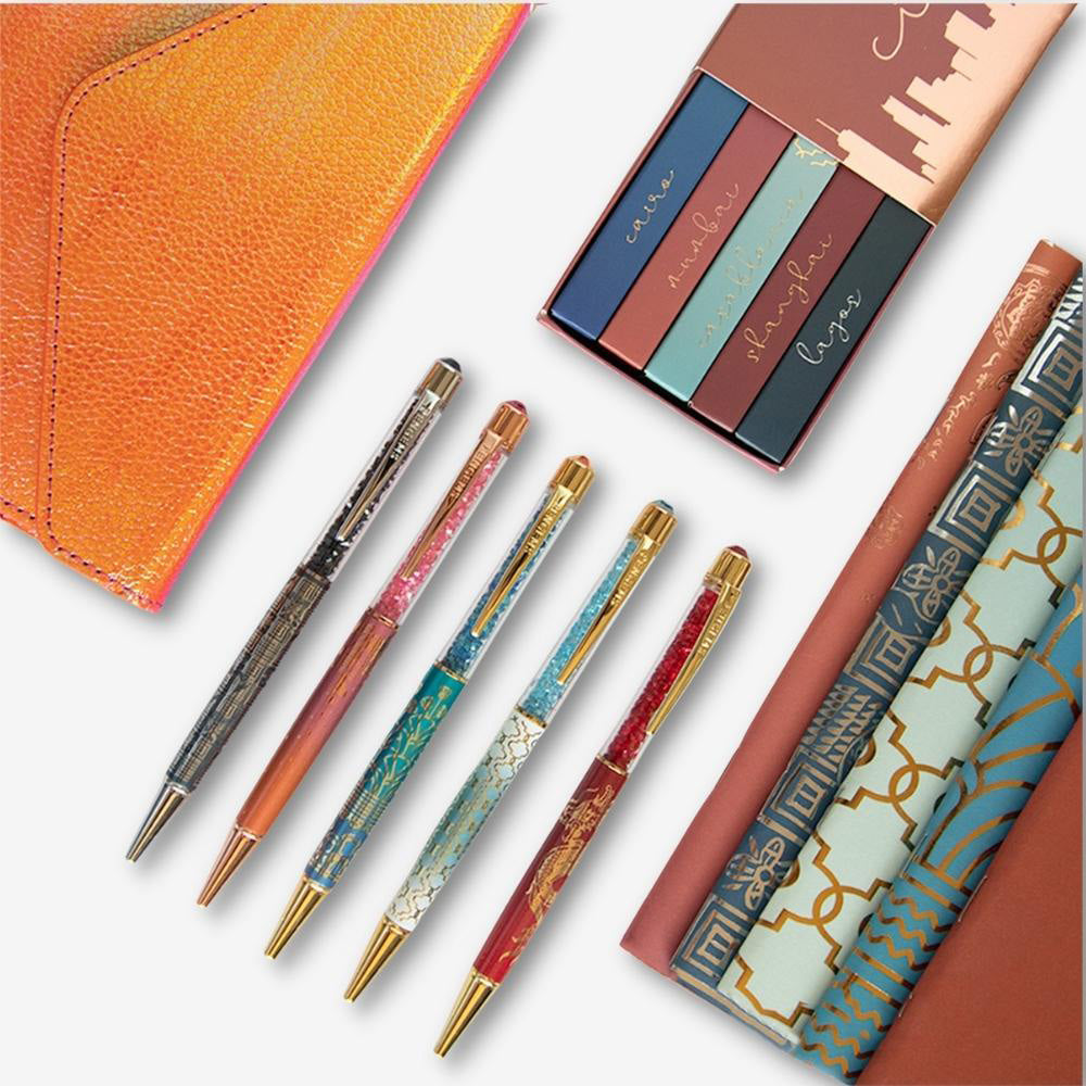 PENGEMS Citypop Collection 6-Piece Stationery Gift Set